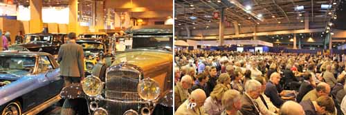 Une arrière salle pleine de merveilles automobiles pour une salle pleine d'acheteurs potentiels (doc. Yalta Production)