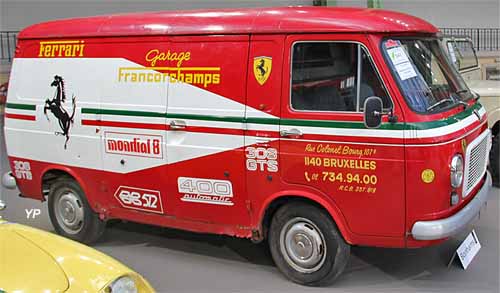 Fiat 238 Van Garage Ferrari Francorchamps