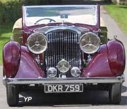 Bentley 4 1/4 l (Derby) cabriolet James Young à portes parallèles