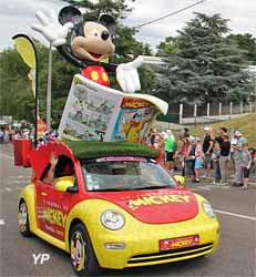 Journal de Mickey, caravane publicitaire du Tour de France 2016