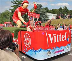 Vittel, caravane publicitaire du Tour de France 2016