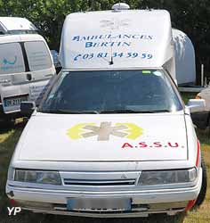 Citroën XM ambulance 4 portes, 6 roues, Tissier