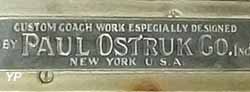 plaque de carrosserie Paul Ostruk